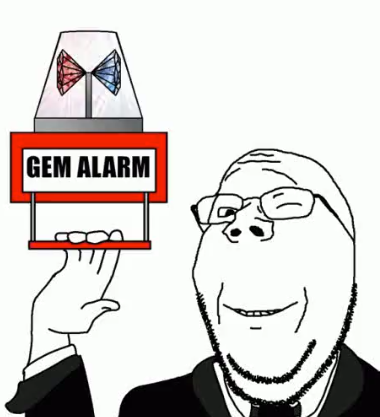 High Quality gem alarm Blank Meme Template