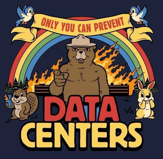Smoky Bear Data Centers Blank Meme Template
