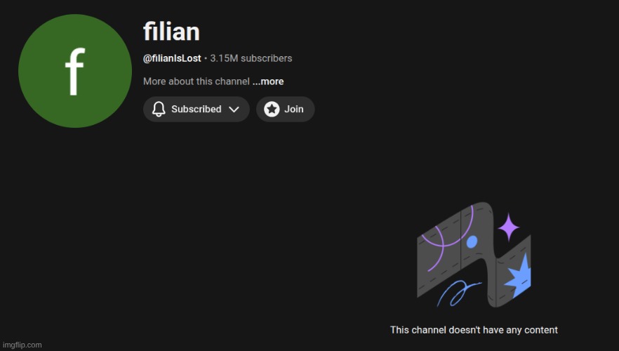 Not sure if anyone else watches Filian, but did she get hacked or something? | made w/ Imgflip meme maker