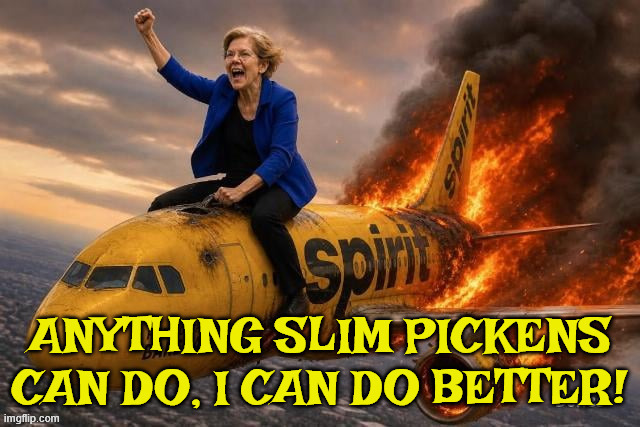 Move over Slim... | image tagged in elizabeth warren,killed spirit | made w/ Imgflip meme maker