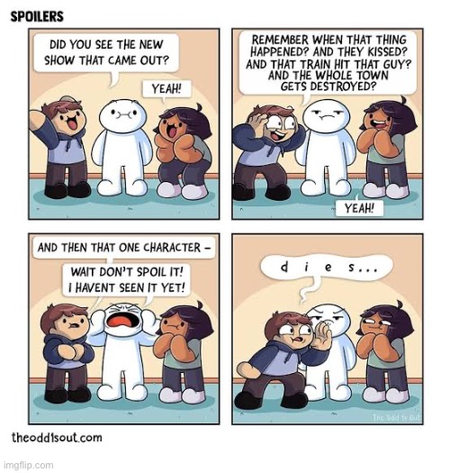 The Odd 1s Out | image tagged in comics,the odd 1s out,spoilers,tv show,gave away the ending,jerks | made w/ Imgflip meme maker