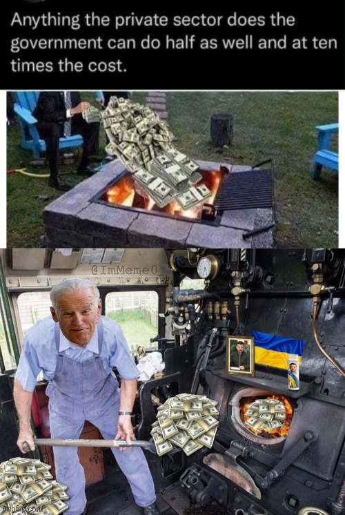 Geritol Joe burn money Blank Meme Template