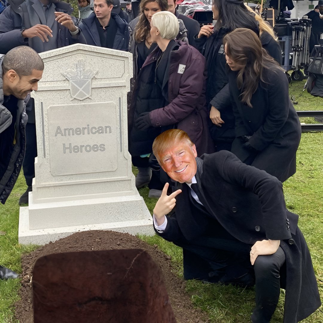 Trump grave meme Blank Meme Template