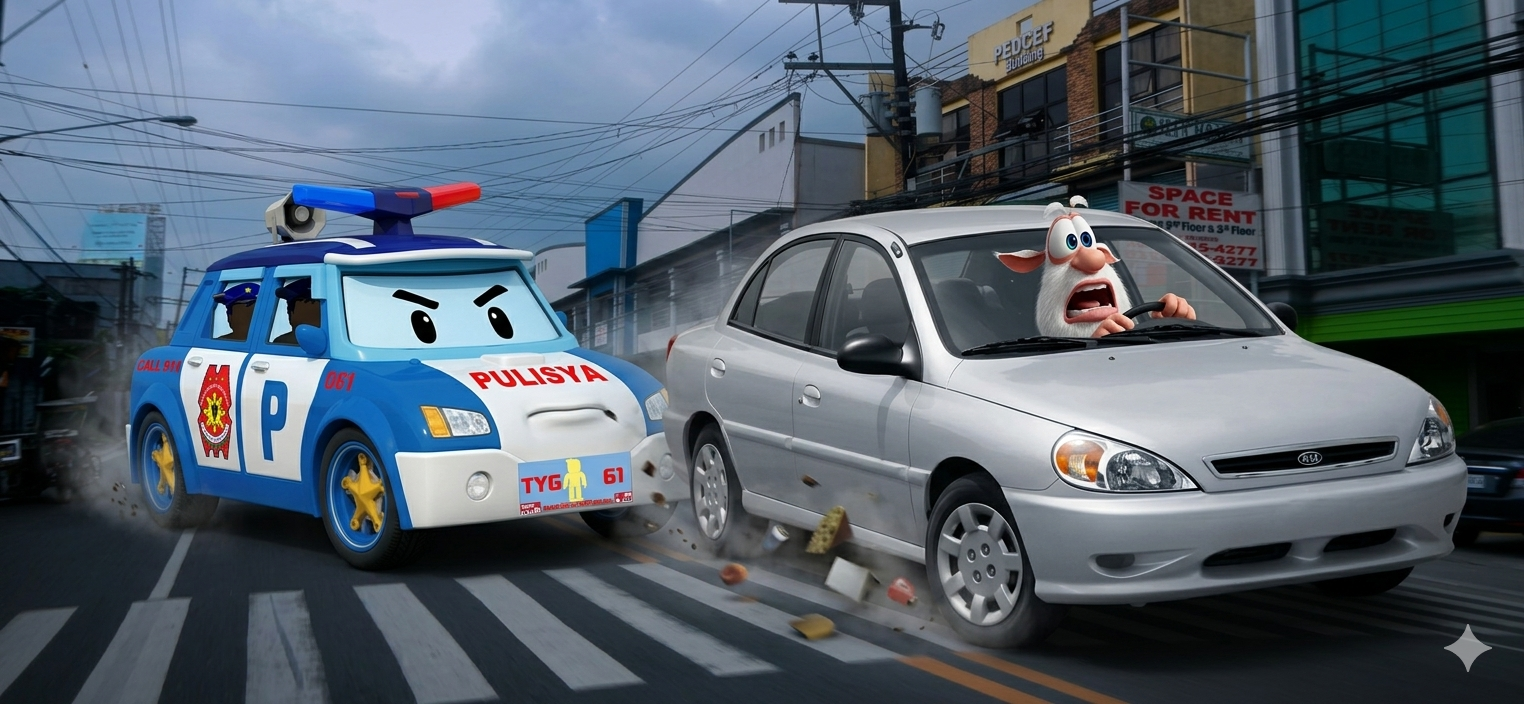 Cop car chase Blank Meme Template