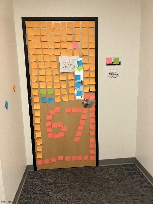 I changed a couple things on my physics teachers door | made w/ Imgflip meme maker
