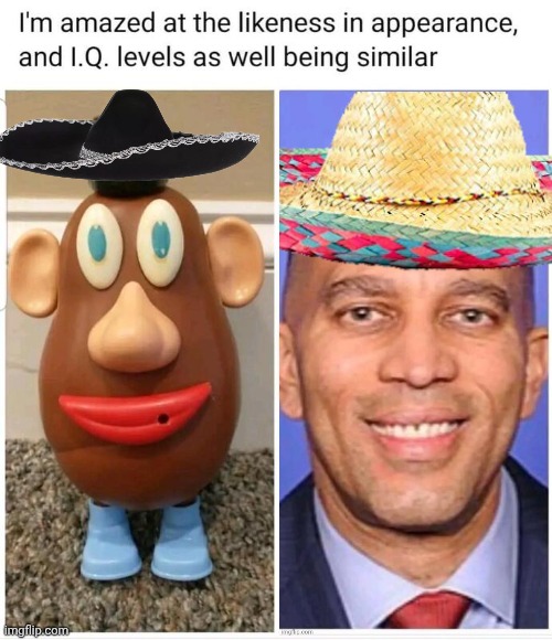 Identical twins | image tagged in mr potato head,dollar store,obama | made w/ Imgflip meme maker