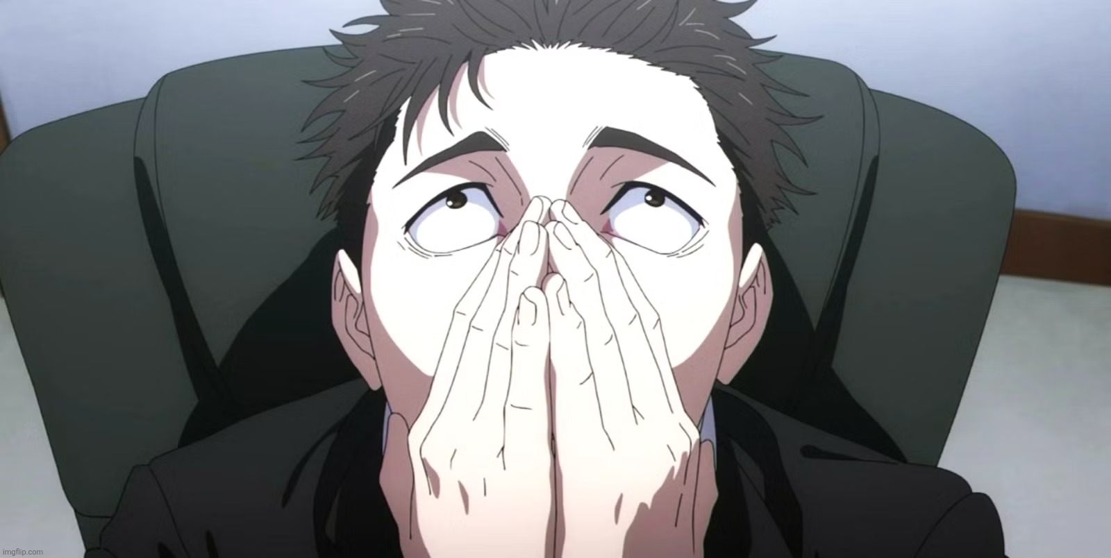 Higuruma face | image tagged in higuruma face | made w/ Imgflip meme maker