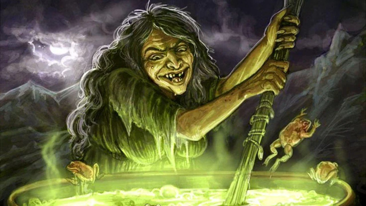 Witch Stirring Pot to Bad Food Blank Meme Template