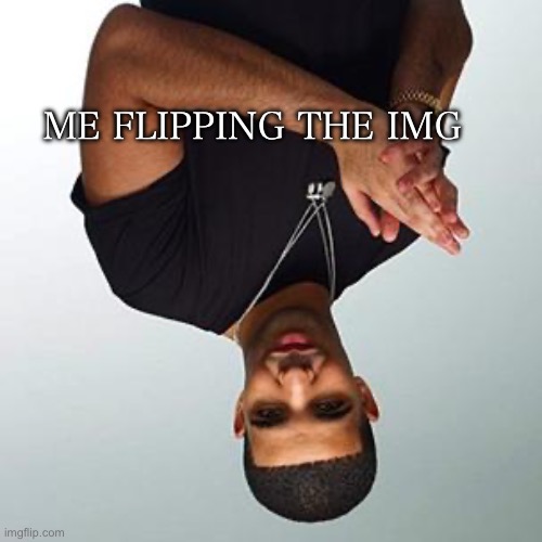 IMG-FLIP | Me flipping the img | image tagged in drake,upside down,memes | made w/ Imgflip meme maker
