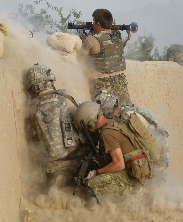 Soldiers under fire Blank Meme Template