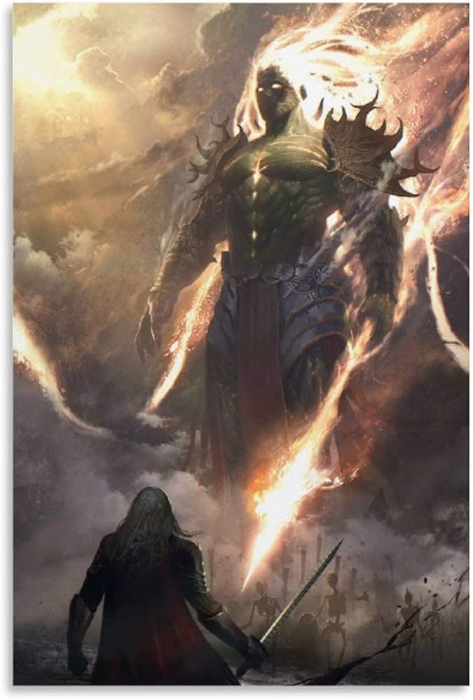 warrior vs god Blank Meme Template