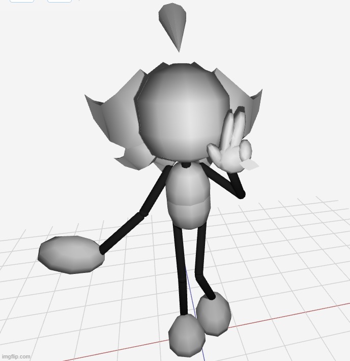 forgot skrunkly had a 3d model lmao should i make one for scrimblo | made w/ Imgflip meme maker