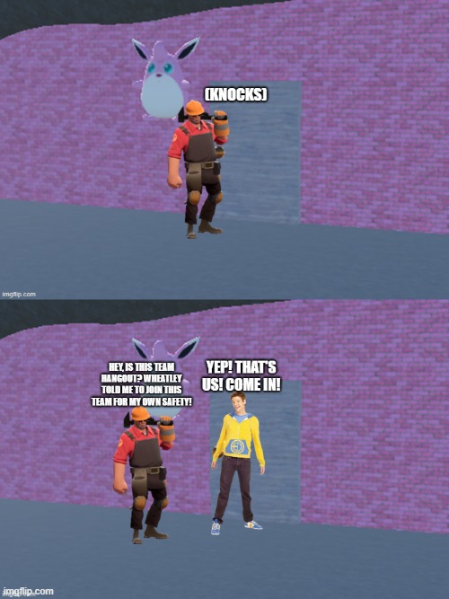 Engineer joins Team Hangout | made w/ Imgflip meme maker