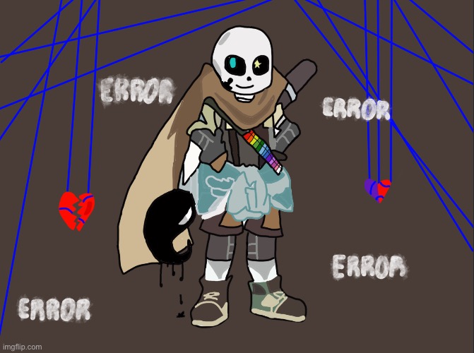 Repost of art i made | image tagged in ink sans | made w/ Imgflip meme maker