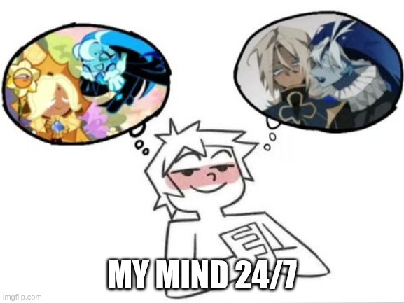 shadowvanilla | my mind 24/7 | image tagged in crk,ship | made w/ Imgflip meme maker