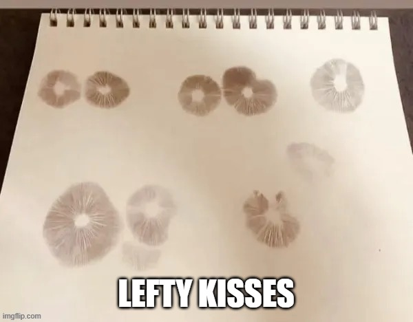 Lefty Kisses | made w/ Imgflip meme maker