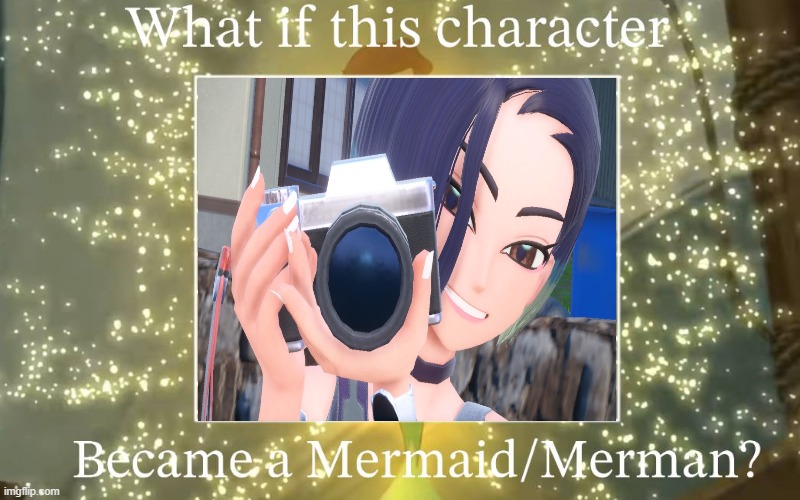what if perrin became a mermaid ? | image tagged in what if this character became a mermaid/merman,pokemon scarlett and violet,nintendo switch,perrin,pokemon,what if | made w/ Imgflip meme maker