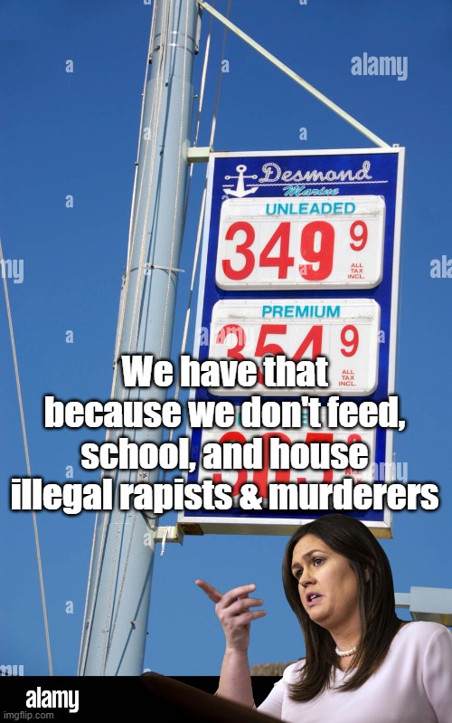 We have that because we don't feed, school, and house illegal rapists & murderers | made w/ Imgflip meme maker