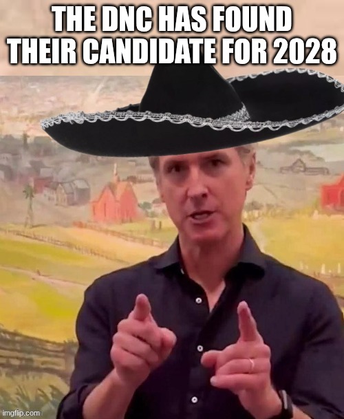 LOL | the dnc has found their candidate for 2028 | image tagged in nutcase gavin newsom | made w/ Imgflip meme maker