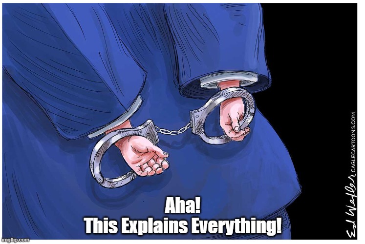 Why Is It That Trump Always "Gets Away" | Aha!
This Explains Everything! | image tagged in small hands,small fingers,trump,handcuffs,always gets away | made w/ Imgflip meme maker