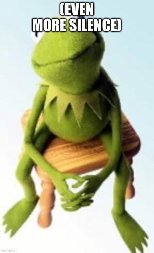 Concerned Kermit | (Even more silence) | image tagged in concerned kermit | made w/ Imgflip meme maker
