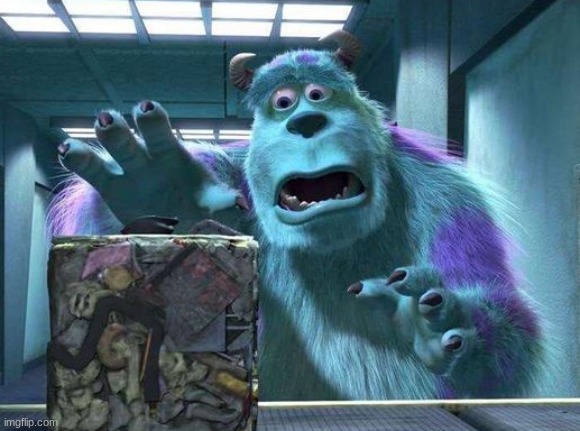 Sully Trash cube | image tagged in sully trash cube | made w/ Imgflip meme maker