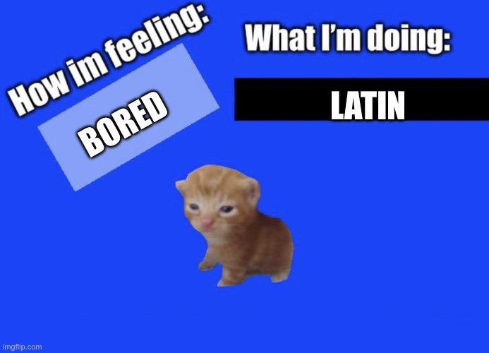 Son | Latin; Bored | image tagged in secure2019 announce temp | made w/ Imgflip meme maker