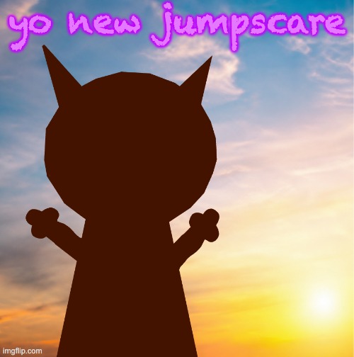 vroby 100 follower template | yo new jumpscare | image tagged in vroby 100 follower template | made w/ Imgflip meme maker