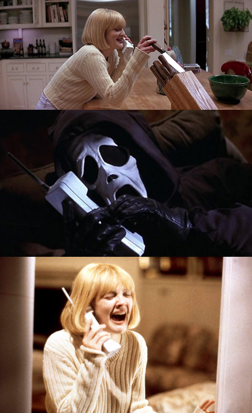 High Quality Drew Berrymore Scream Blank Meme Template