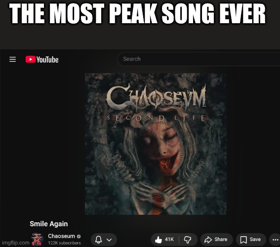 the most peak song ever | made w/ Imgflip meme maker