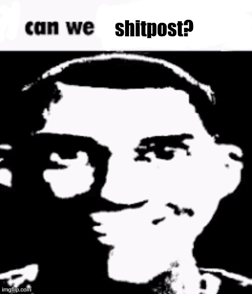 peak msmg was when people just dumped a bunch of shitposts | shitpost? | image tagged in can we blank | made w/ Imgflip meme maker