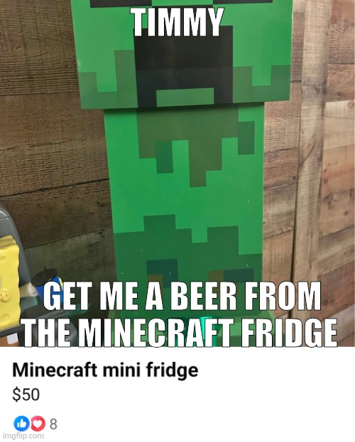 Screenshot_20260506_182714_Facebook.jpg | timmy; get me a beer from the minecraft fridge | image tagged in screenshot_20260506_182714_facebook jpg | made w/ Imgflip meme maker