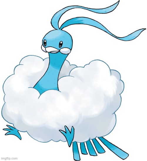 this pokemon is so peak | image tagged in altaria | made w/ Imgflip meme maker