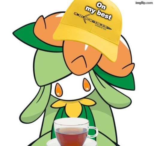 On my best Block Tales Lilly | image tagged in on my best block tales lilly | made w/ Imgflip meme maker