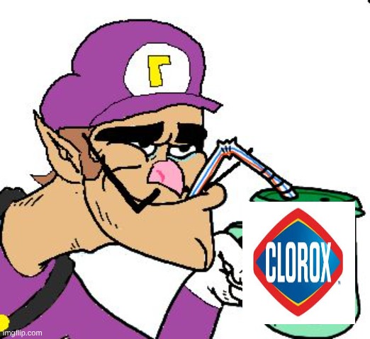 Waluigi Drinking Tears | image tagged in waluigi drinking tears | made w/ Imgflip meme maker