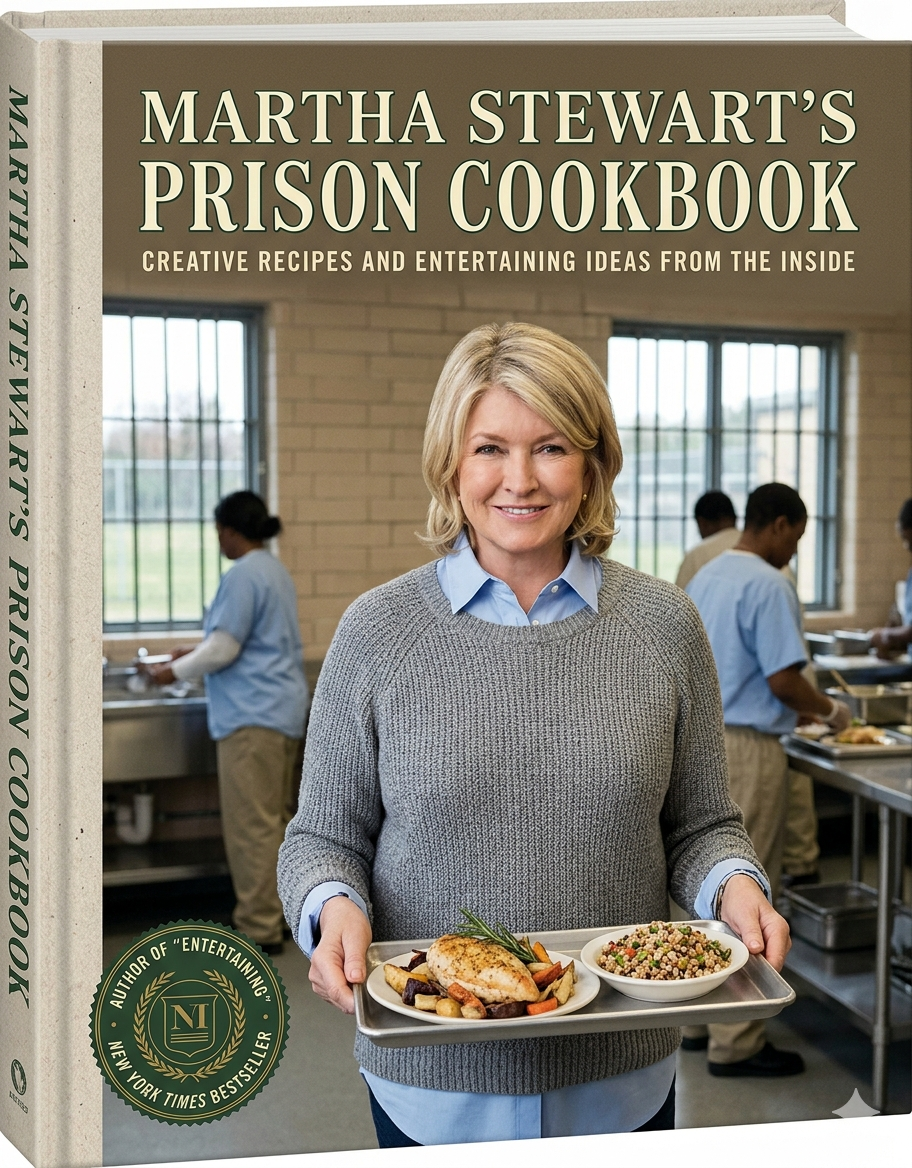 Martha Stewart's Prison Cookbook Blank Meme Template