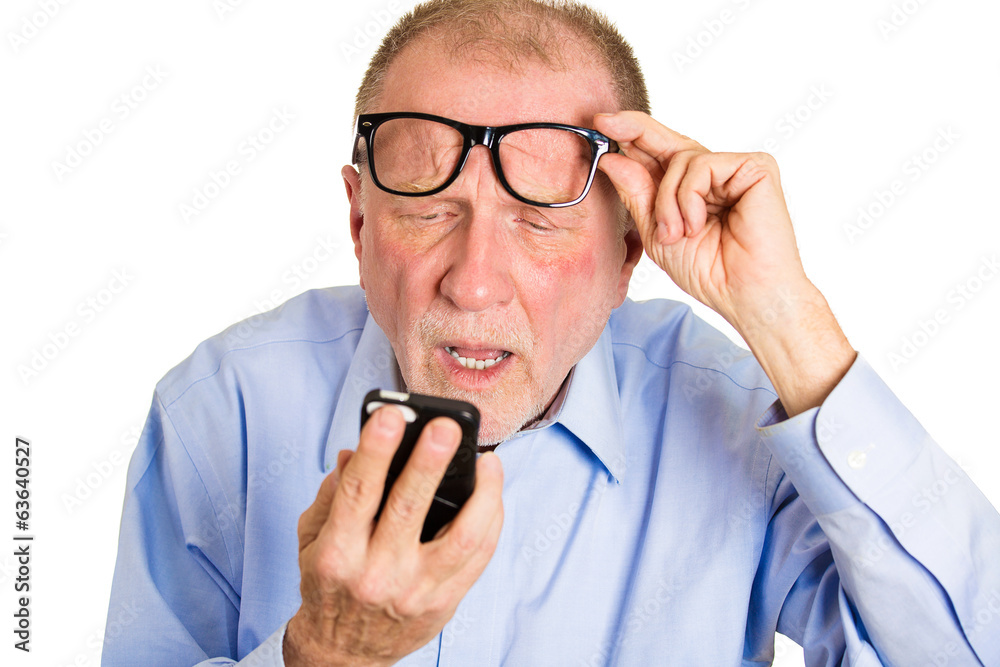 old man squinting Blank Meme Template