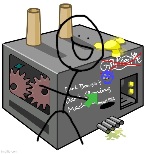 Dark Bowser's Dark Cloning Machine | image tagged in dark bowser's dark cloning machine | made w/ Imgflip meme maker