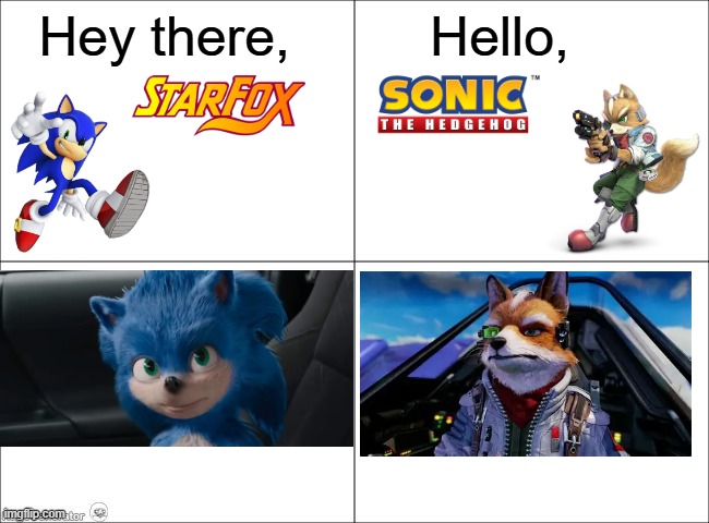 4 panel comic | Hey there, Hello, | image tagged in 4 panel comic | made w/ Imgflip meme maker