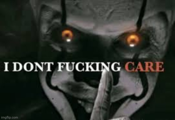 I dont fucking care | image tagged in i dont fucking care | made w/ Imgflip meme maker