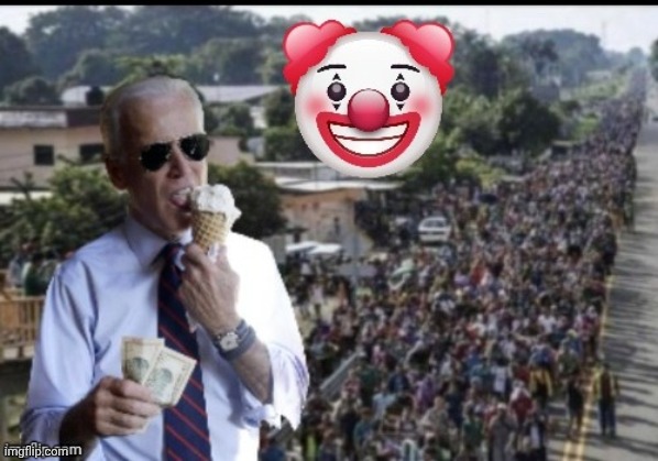 Biden with illegals | image tagged in biden with illegals | made w/ Imgflip meme maker