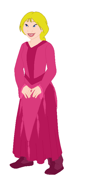 Nita Bearington as Princess Peach (Blonde in Pink) Meme Template