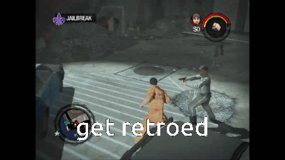 saints row 2 retro Blank Meme Template