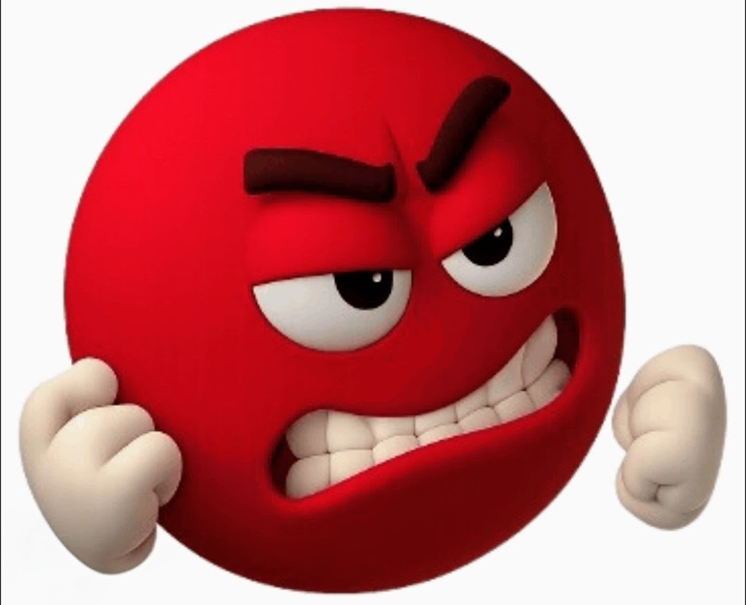 Red angry Smiley Blank Meme Template