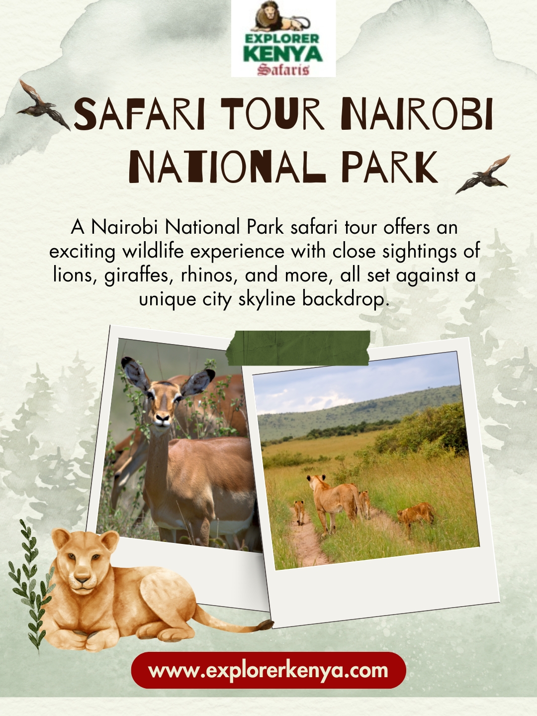Safari Tour Nairobi National Park Blank Meme Template