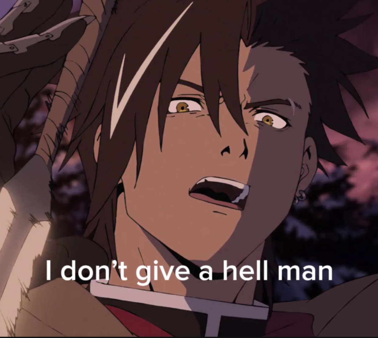 xlyo saying "i don't give a hell man" Blank Meme Template