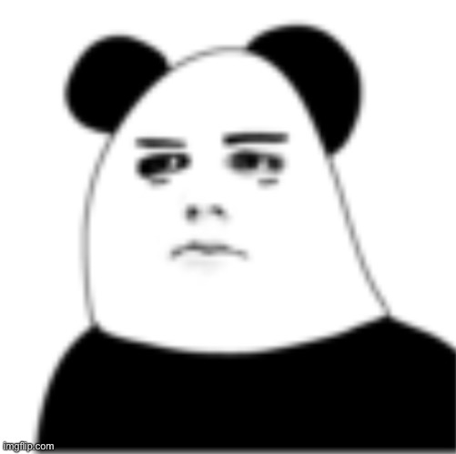Turned myself into one of those panda memes | image tagged in img_1132 jpeg | made w/ Imgflip meme maker
