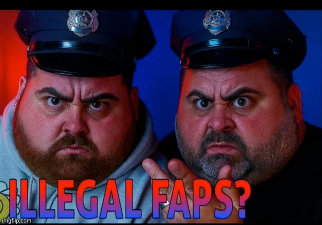 ILLEGAL FAPS? | image tagged in illegal faps | made w/ Imgflip meme maker