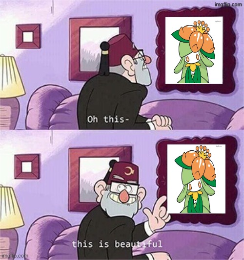 My Lilligant. | image tagged in oh this this beautiful blank template | made w/ Imgflip meme maker