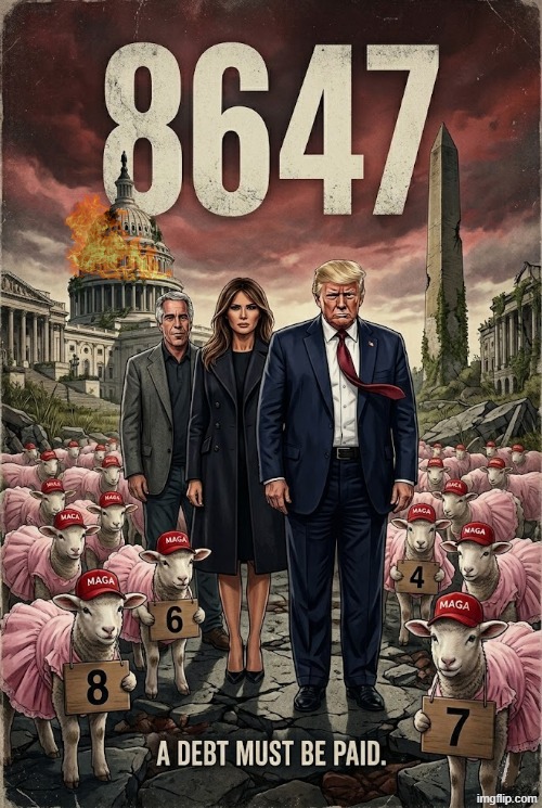 8647 | image tagged in donald trump,melania trump,jeffrey epstein,maga,make america great again,political meme | made w/ Imgflip meme maker